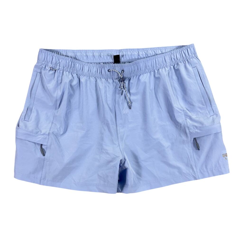 Voyager Men’s XXL Light Blue Cargo Shorts Stretch Hiking Outdoor Gorpcore